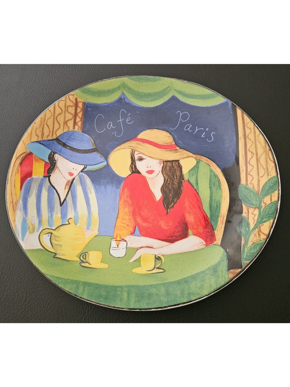 Vintage Sango Furio Cafe Paris Dinner Plate/ Serving Platter/ Dish